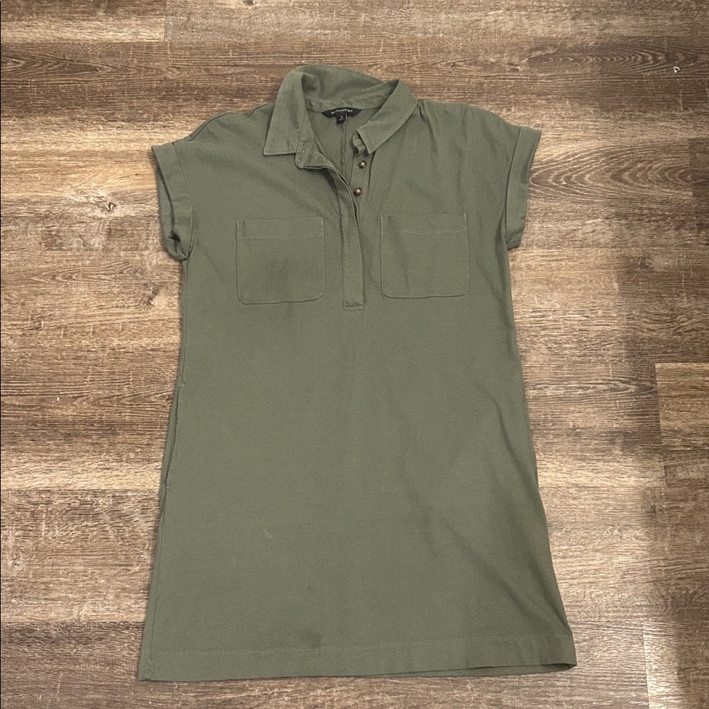 Banana Republic Preppy Olive Green Dress